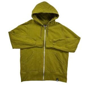 American Giant Full Zip Hoodie Men XL Olive Green Classic Heavyweight Fleece USA